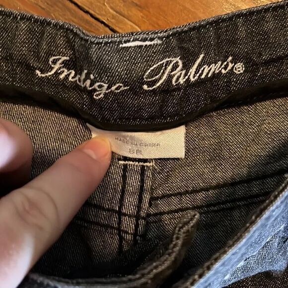 indigo Palms Black denim jeans Size 8R - Picture 2 of 3
